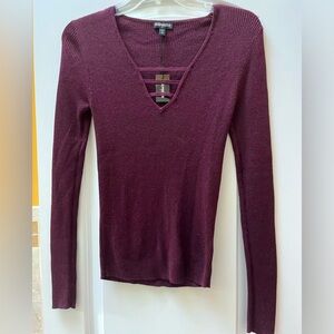 Express pullover sparkle long sleeve top